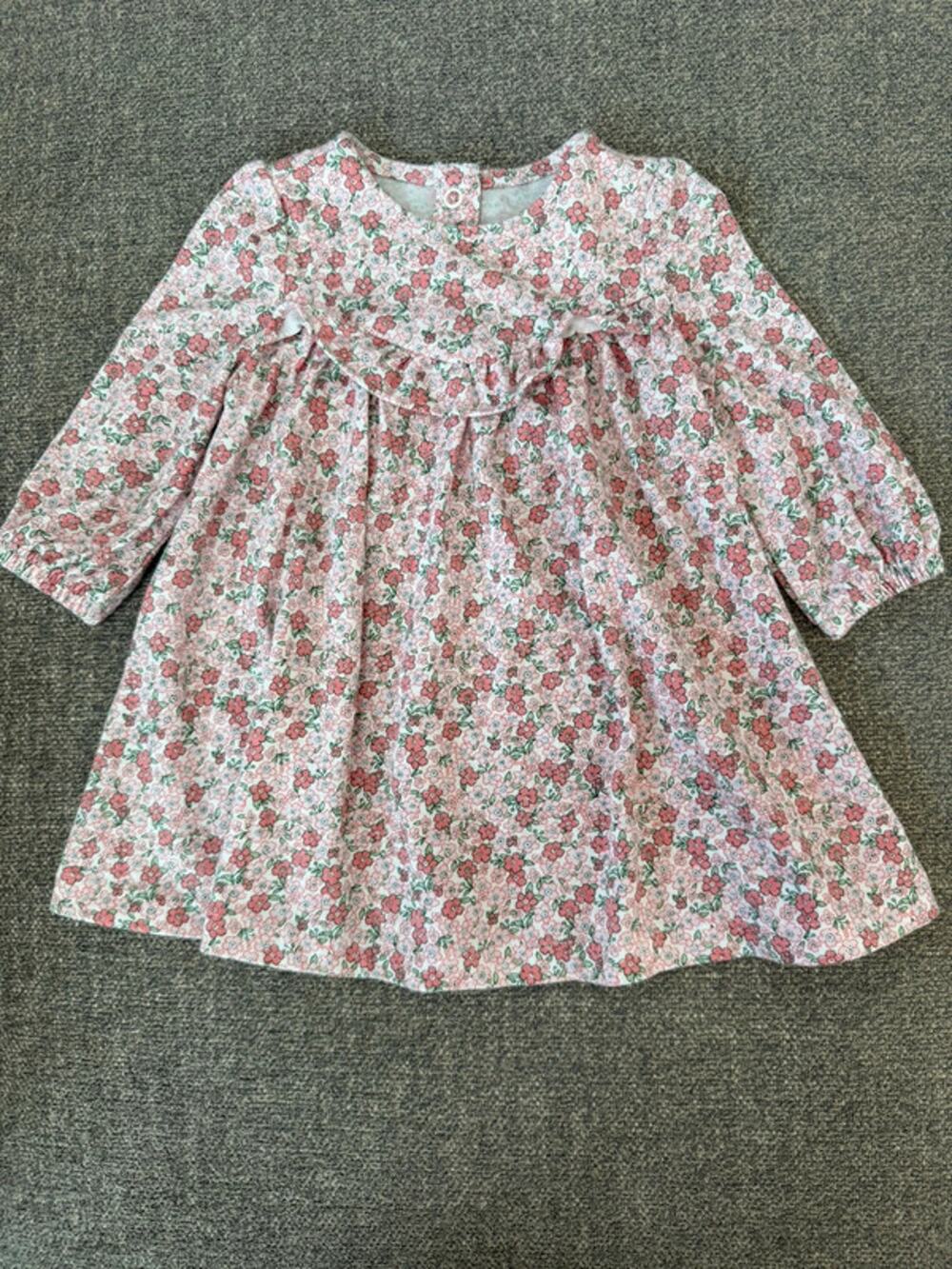 Ever & Ever  100% cotton pink floral dress size 6 months